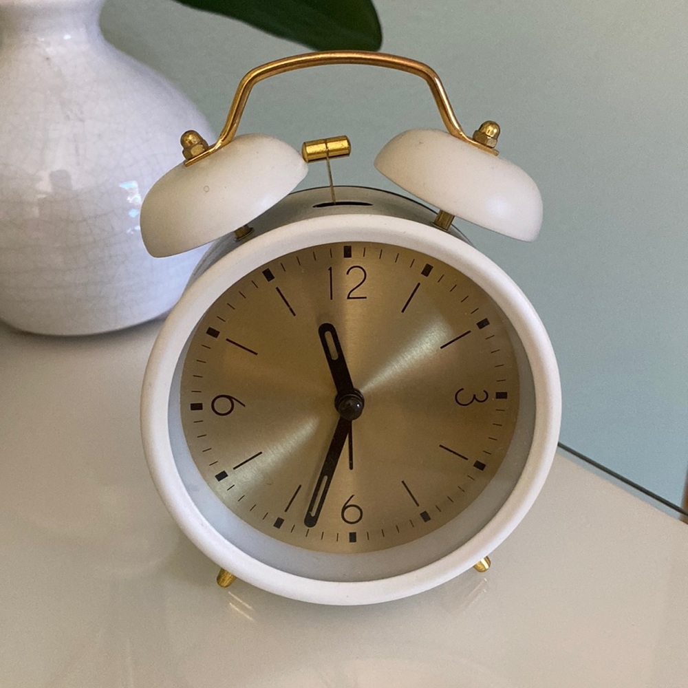 Gold and cream desk/decor clock